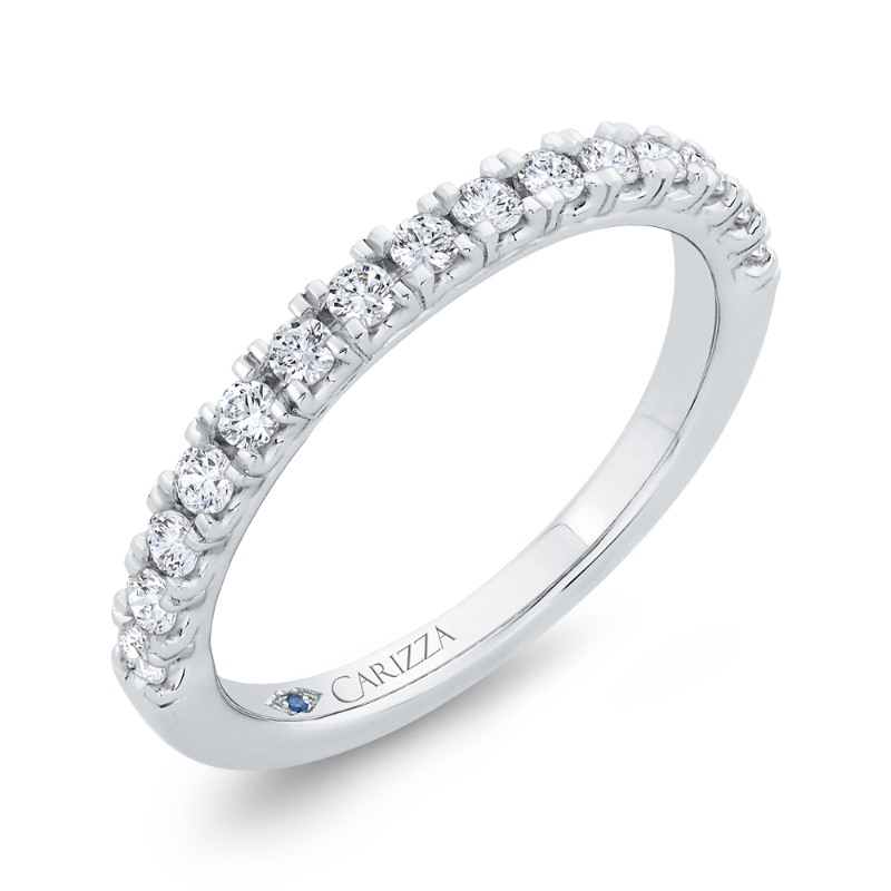 Diamond Wedding Band in 14K White Gold