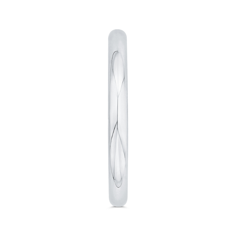Plain Wedding Band in 14K White Gold