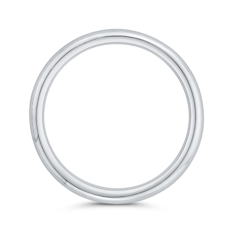 Plain Wedding Band in 14K White Gold