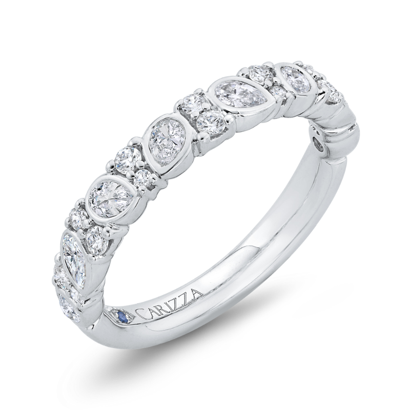 Diamond Wedding Band in 14K White Gold