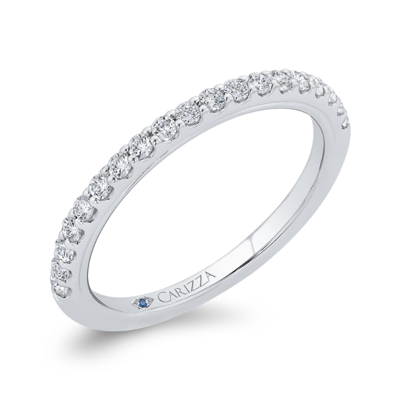 Diamond Wedding Band in 14K White Gold