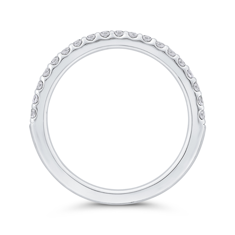 Diamond Wedding Band in 14K White Gold