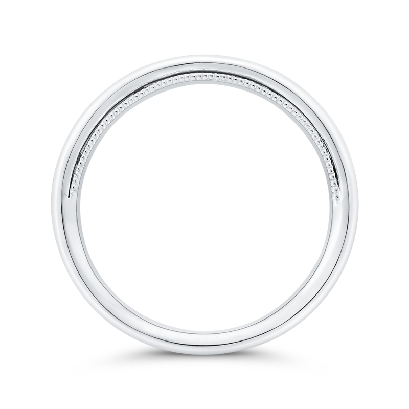 Plain Wedding Band in 14K White Gold