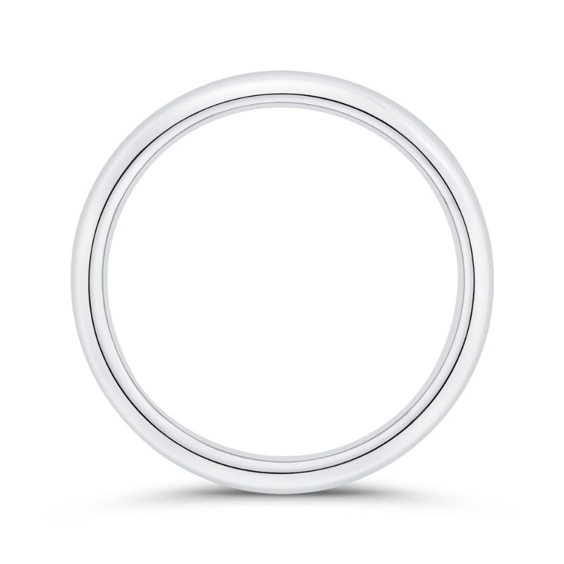Plain Wedding Band in 14K White Gold