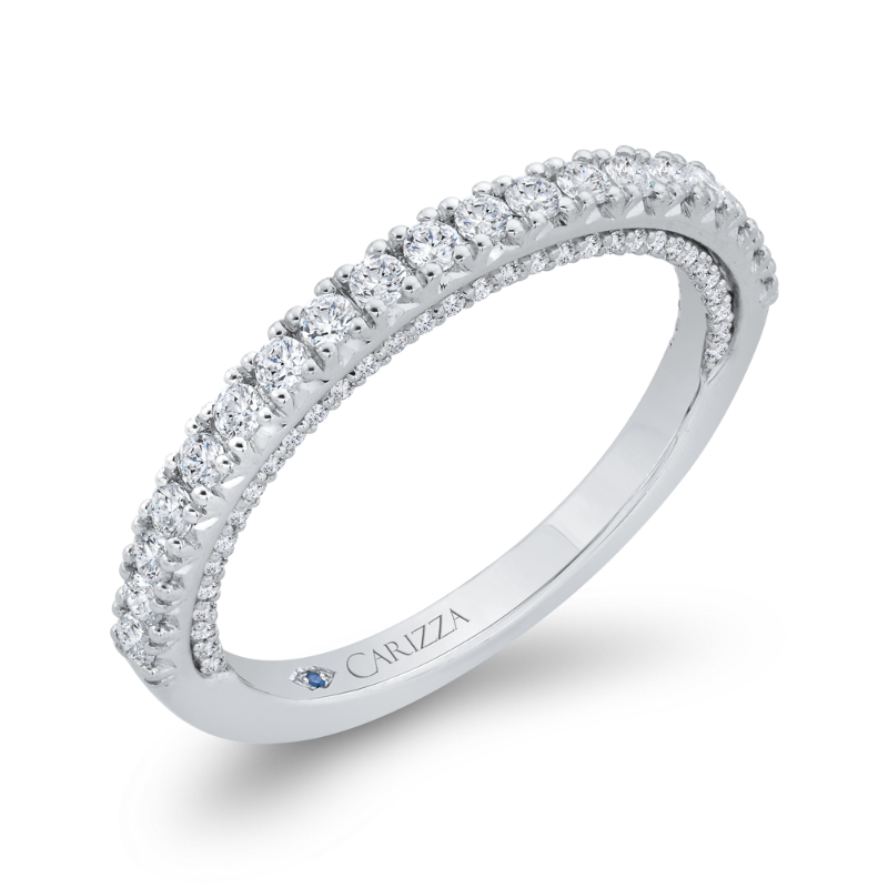 Diamond Wedding Band in 14K White Gold