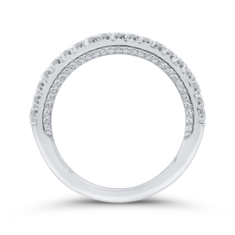 Diamond Wedding Band in 14K White Gold