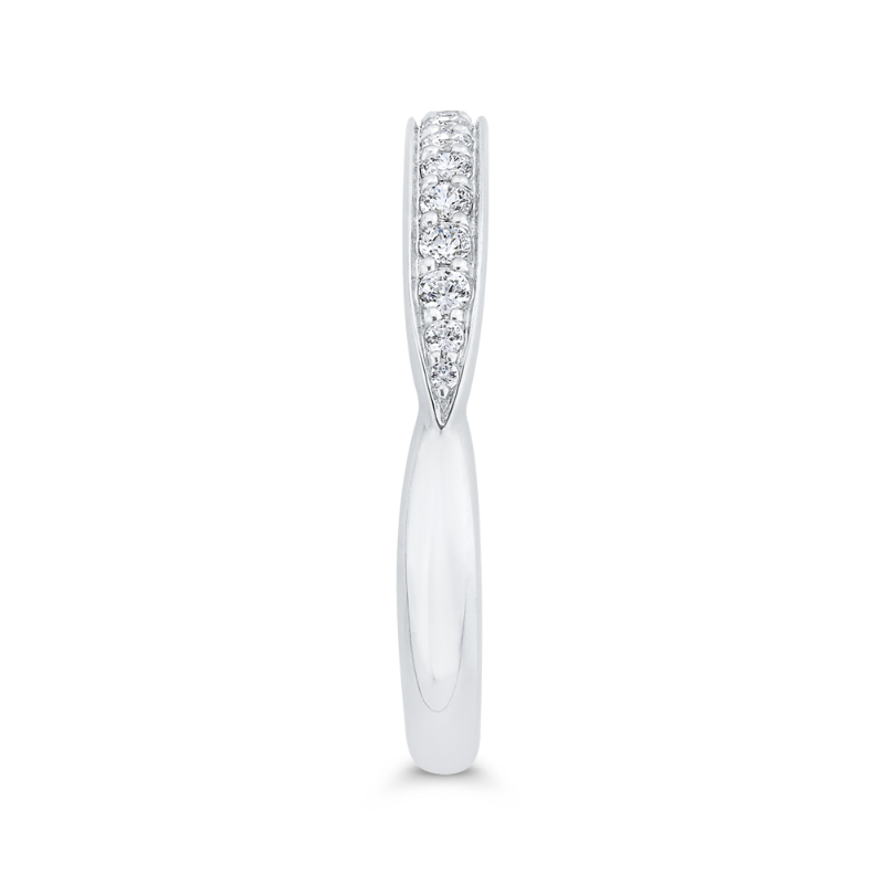Diamond Wedding Band in 14K White Gold