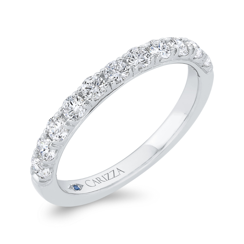 Diamond Wedding Band in 14K White Gold