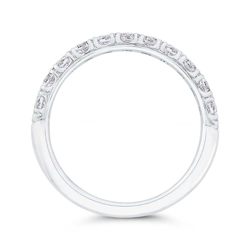 Diamond Wedding Band in 14K White Gold