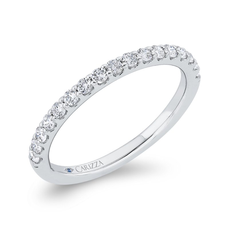 Diamond Wedding Band in 14K White Gold
