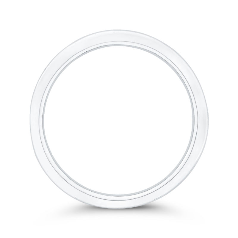 Channel Set Diamond Wedding Band in 14K White Gold