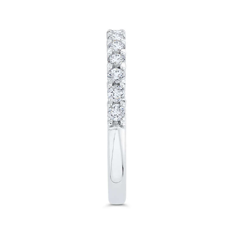 Diamond Half-Eternity Wedding Band in 14K White Gold