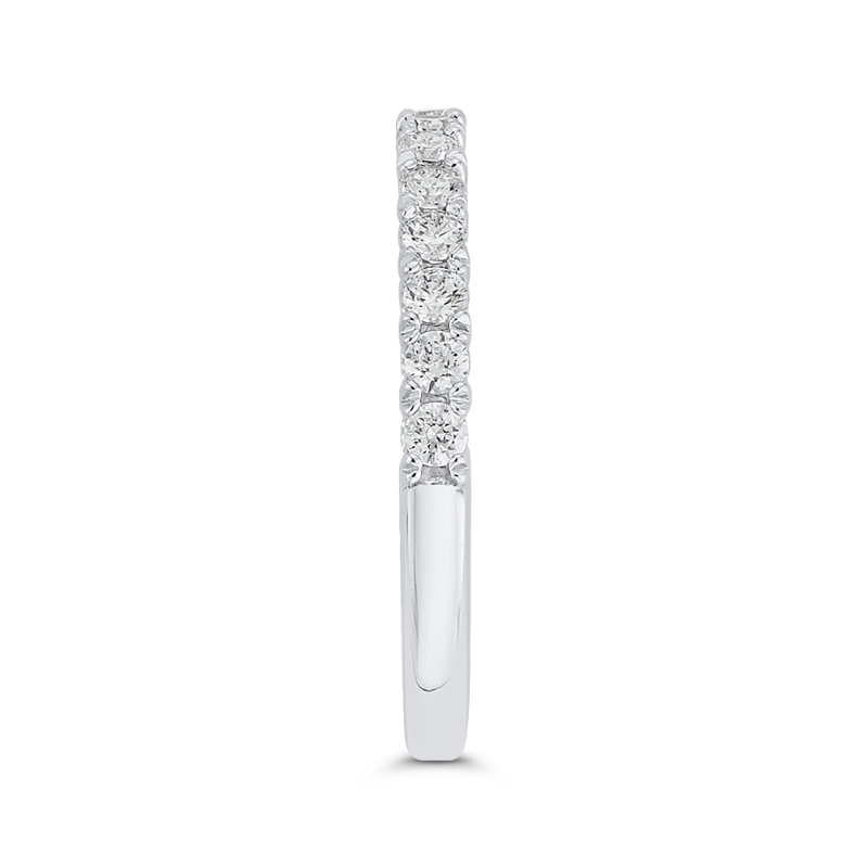 Diamond Half-Eternity Wedding Band in 14K White Gold