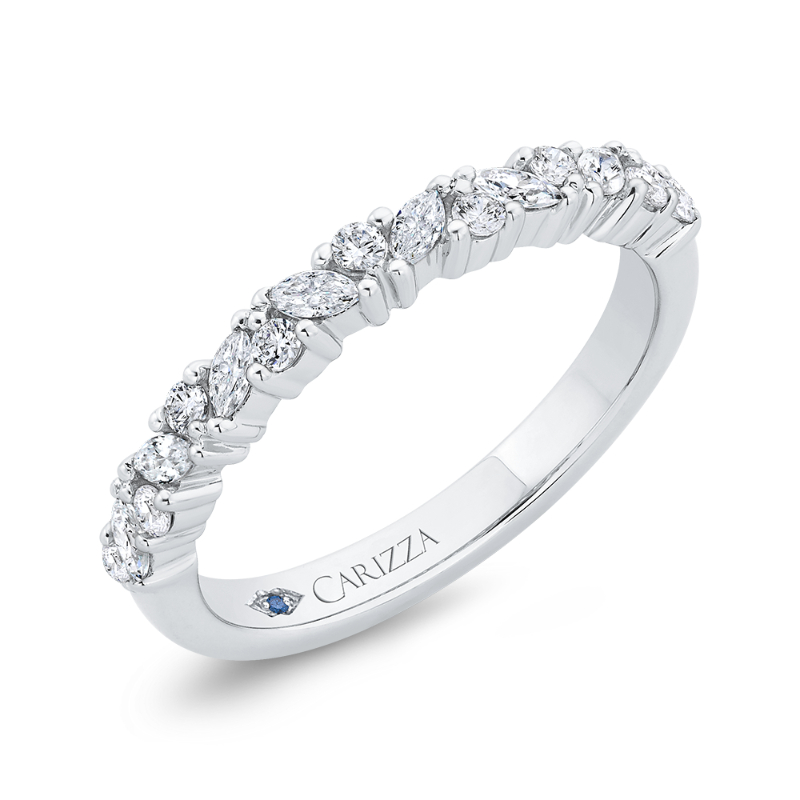 Diamond Wedding Band in 14K White Gold