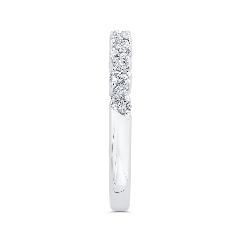 Diamond Wedding Band in 14K White Gold