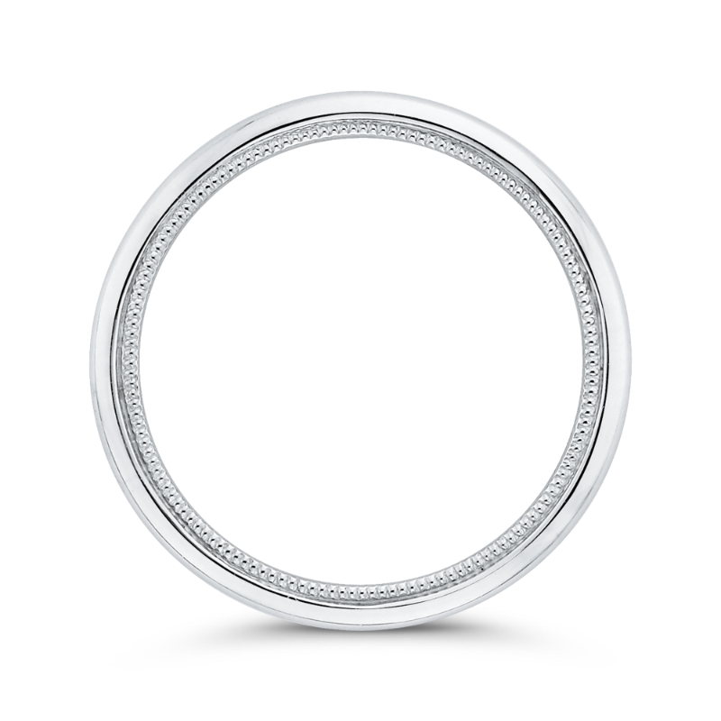 Plain Wedding Band in 14K White Gold