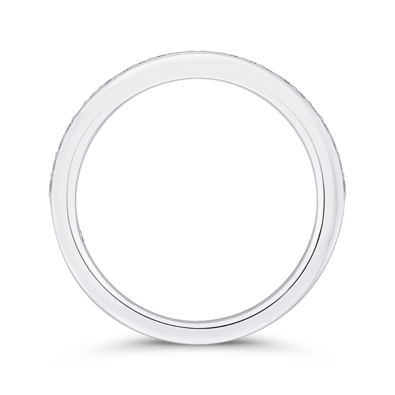 Diamond Half-Eternity Wedding Band in 14K White Gold