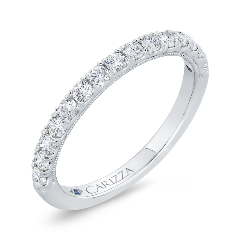 Diamond Wedding Band in 14K White Gold