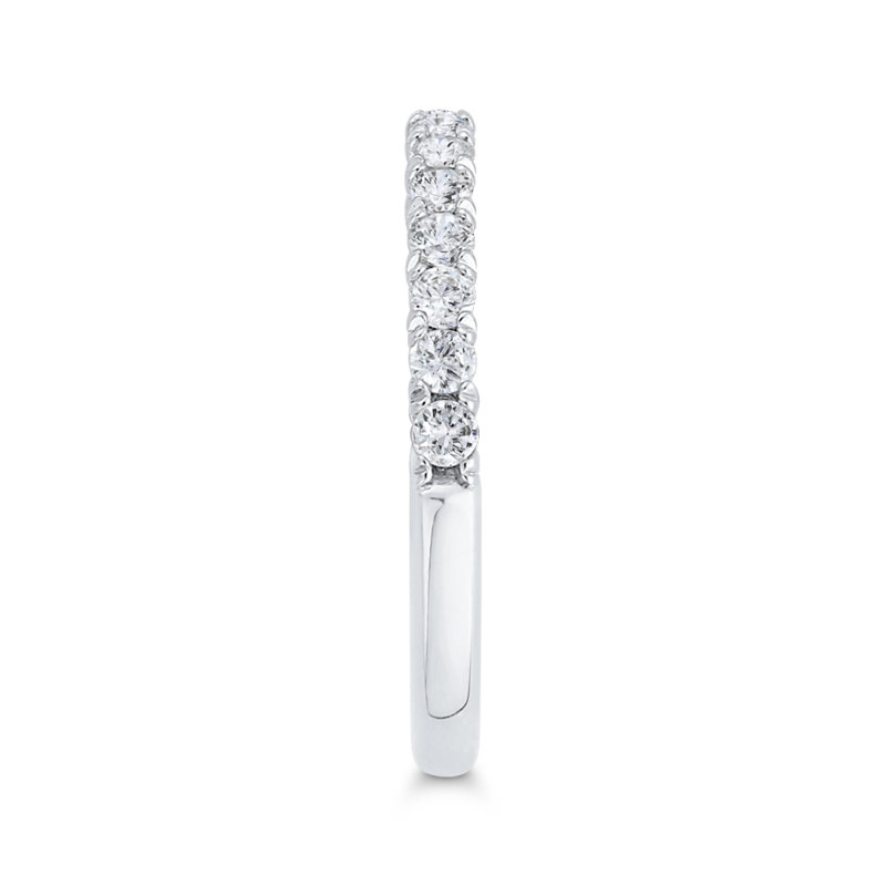 Diamond Wedding Band in 14K White Gold