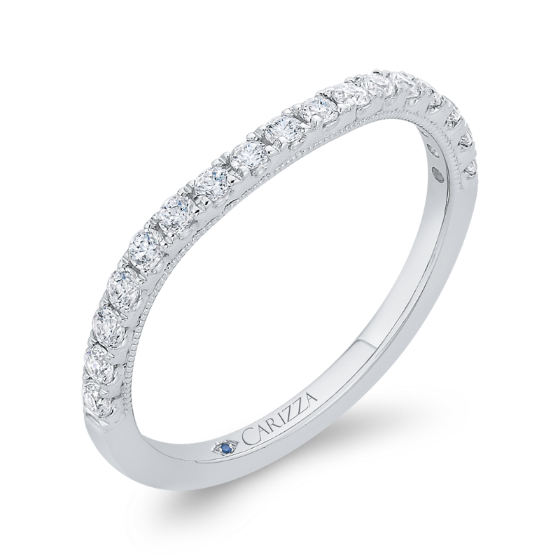 Diamond Wedding Band in 14K White Gold