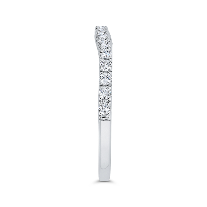 Diamond Wedding Band in 14K White Gold