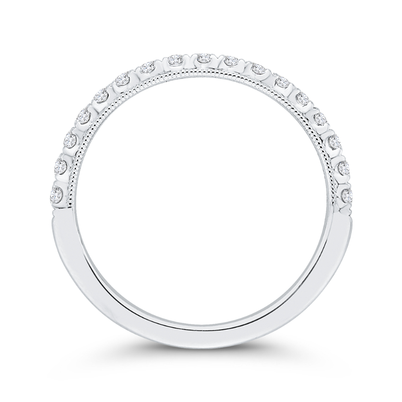 Diamond Wedding Band in 14K White Gold