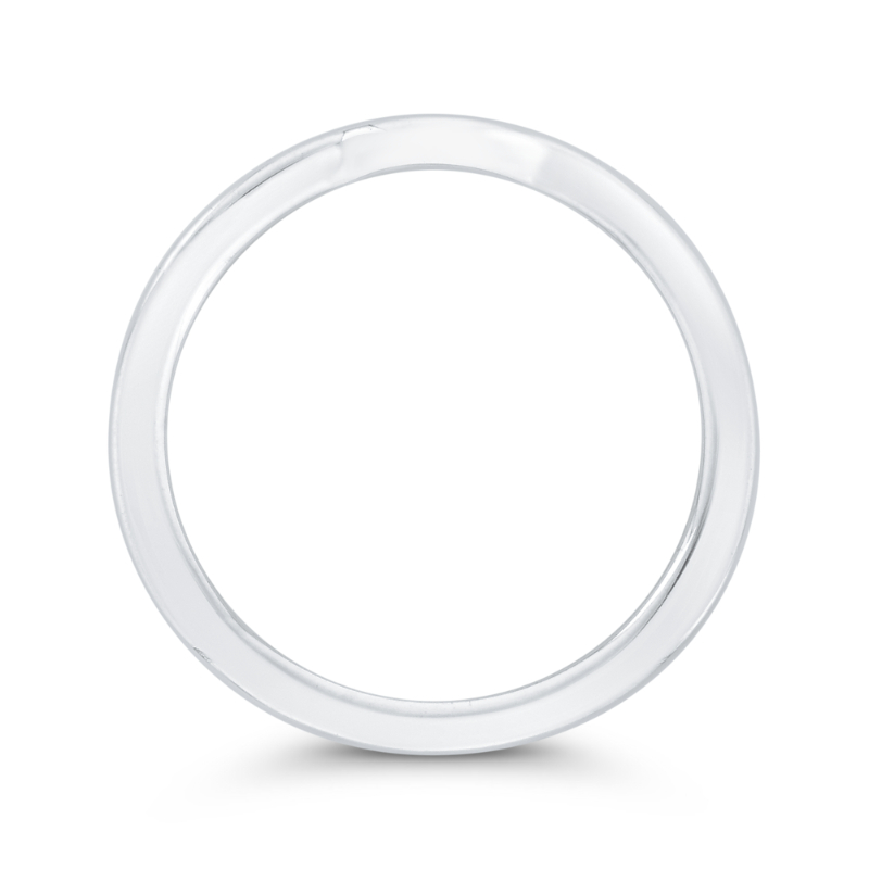 Plain Wedding Band in 14K White Gold