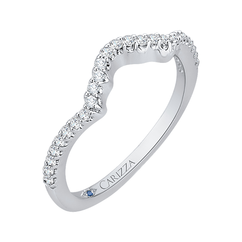 Diamond Wedding Band in 14K White Gold
