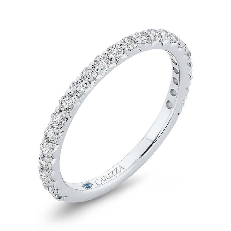 Diamond Wedding Band in 14K White Gold