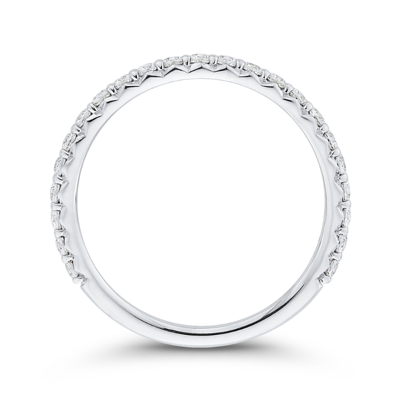 Diamond Wedding Band in 14K White Gold