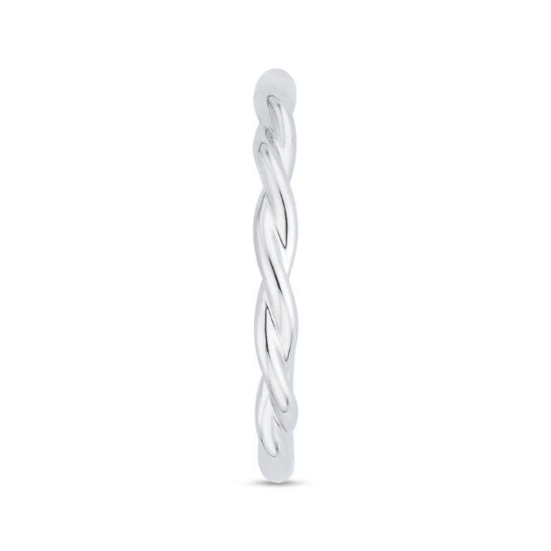 Plain Wedding Band in 14K White Gold
