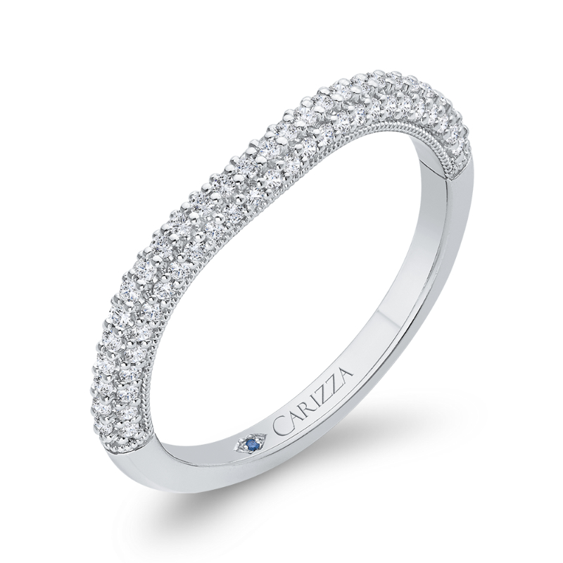 Diamond Wedding Band in 14K White Gold
