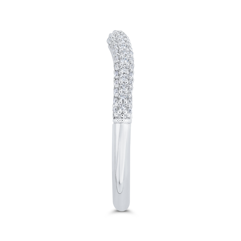 Diamond Wedding Band in 14K White Gold