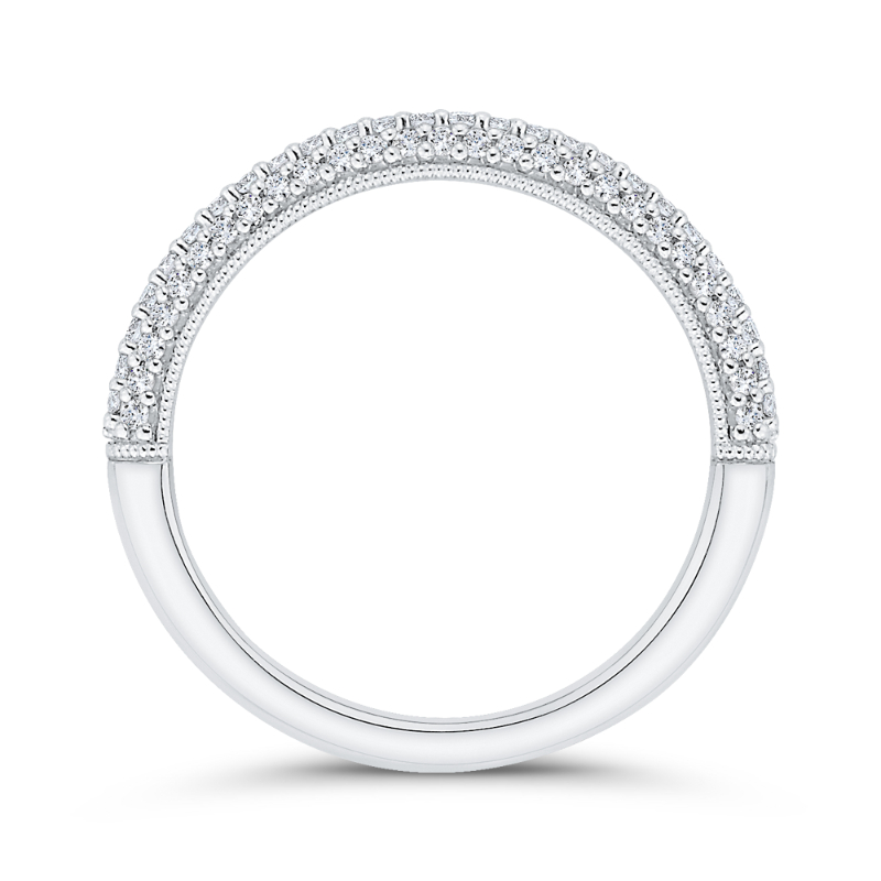 Diamond Wedding Band in 14K White Gold