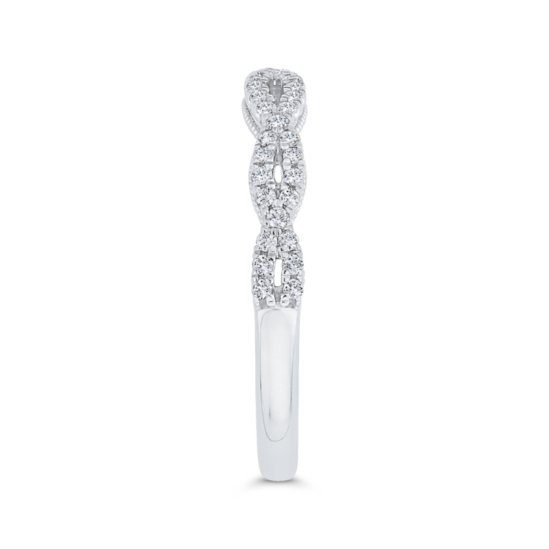 Diamond Wedding Band in 14K White Gold