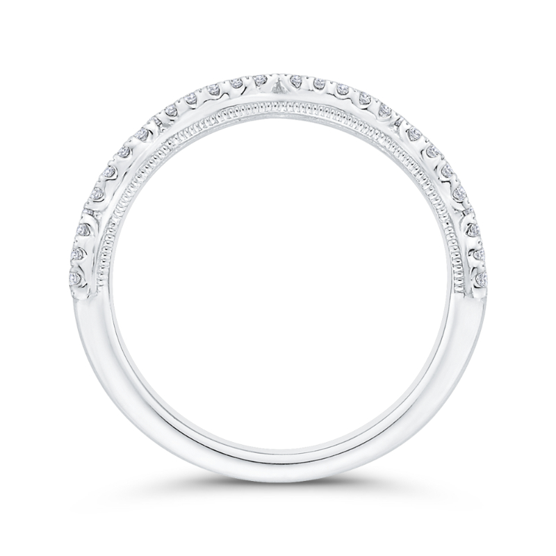 Diamond Wedding Band in 14K White Gold