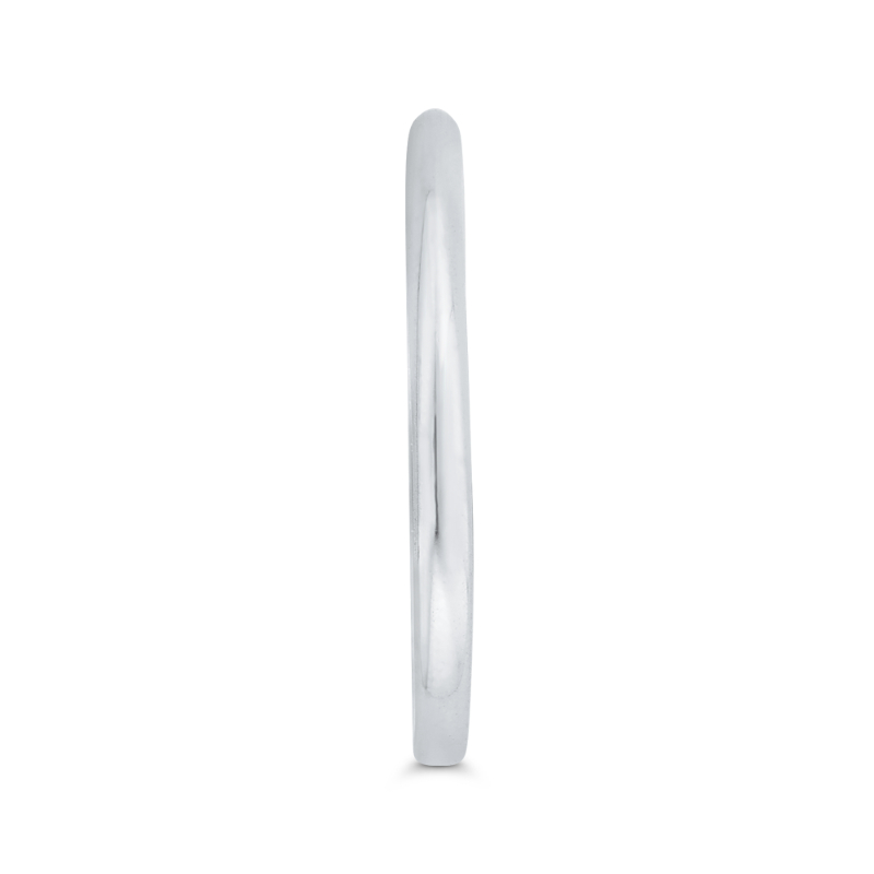 Plain Wedding Band in 14K White Gold