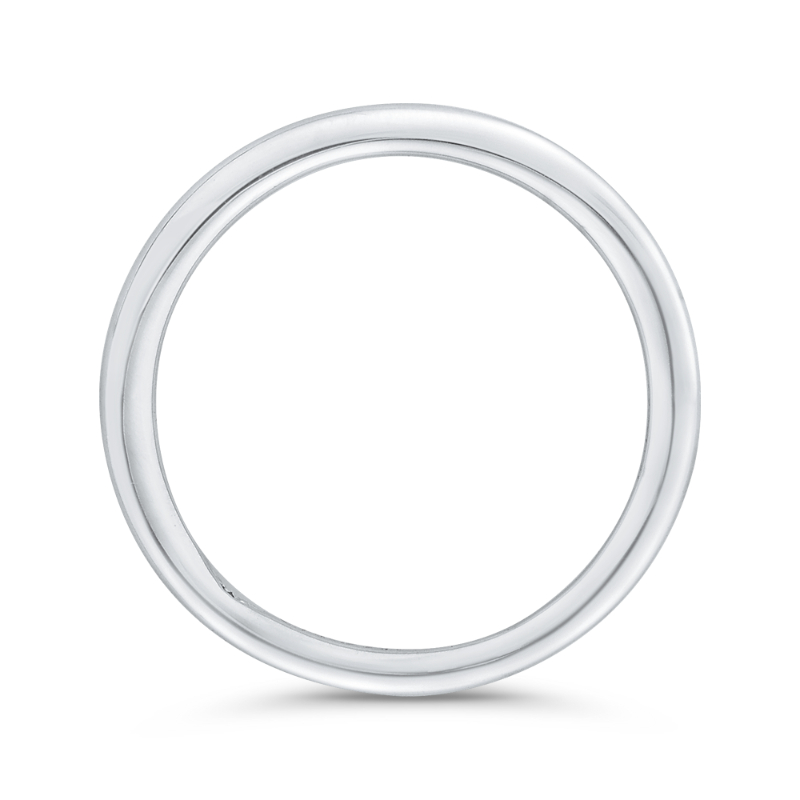 Plain Wedding Band in 14K White Gold