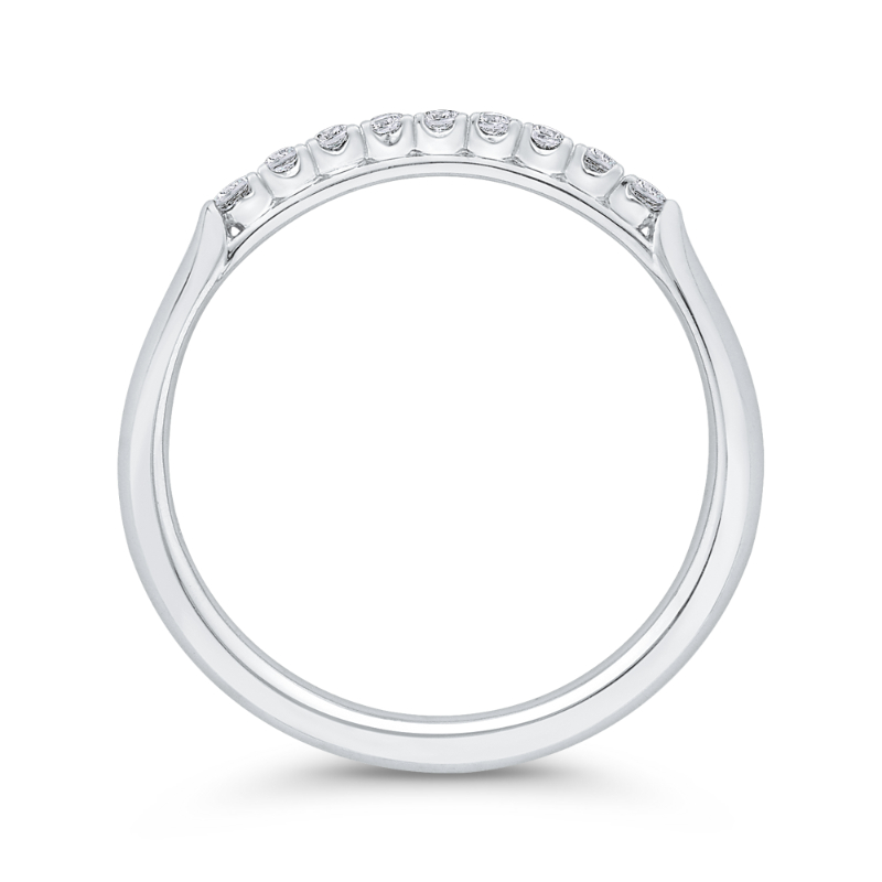 Diamond Wedding Band in 14K White Gold