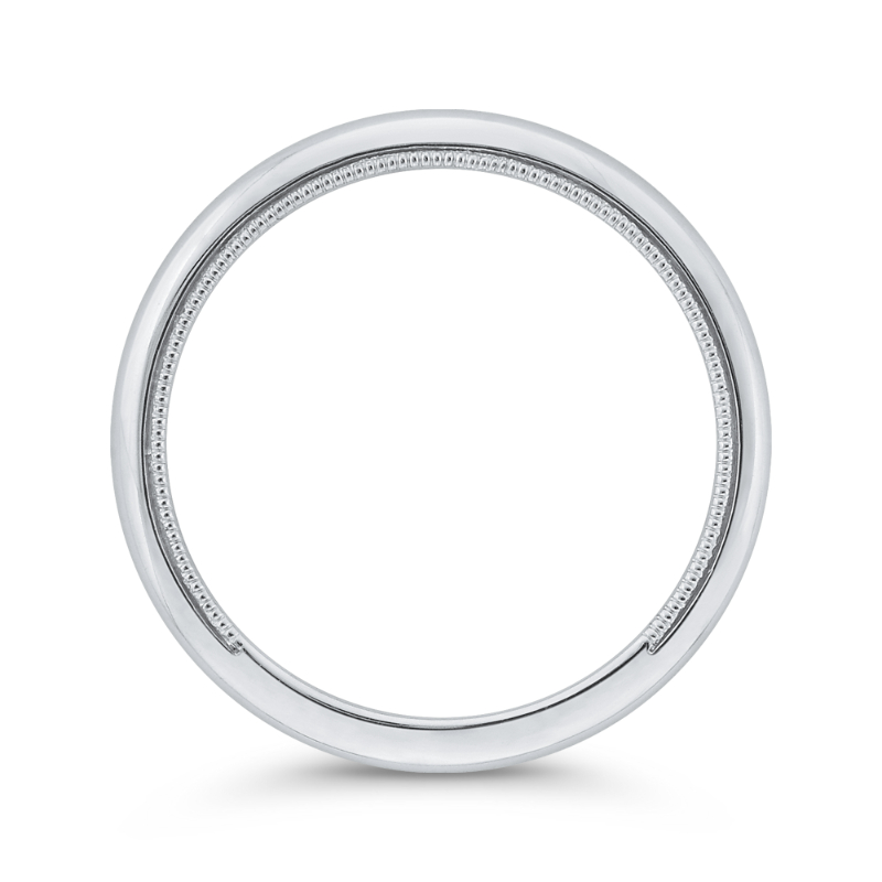 Plain Wedding Band in 14K White Gold