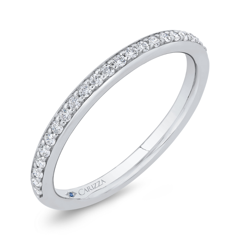 Diamond Wedding Band in 14K White Gold