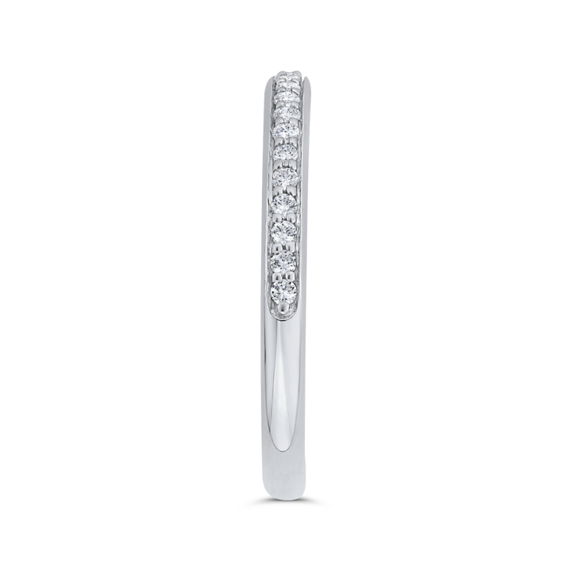 Diamond Wedding Band in 14K White Gold
