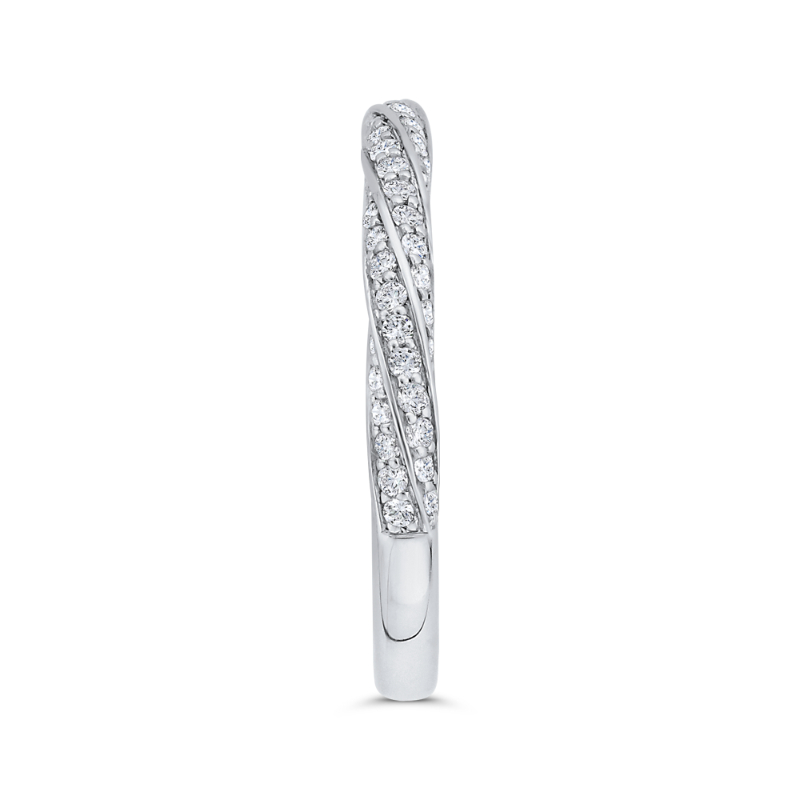 Diamond Wedding Band in 14K White Gold