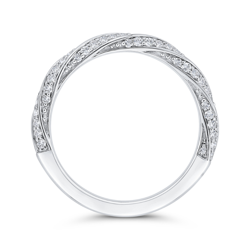Diamond Wedding Band in 14K White Gold
