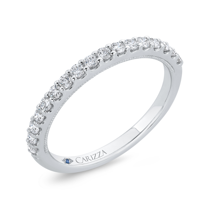Diamond Wedding Band in 14K White Gold