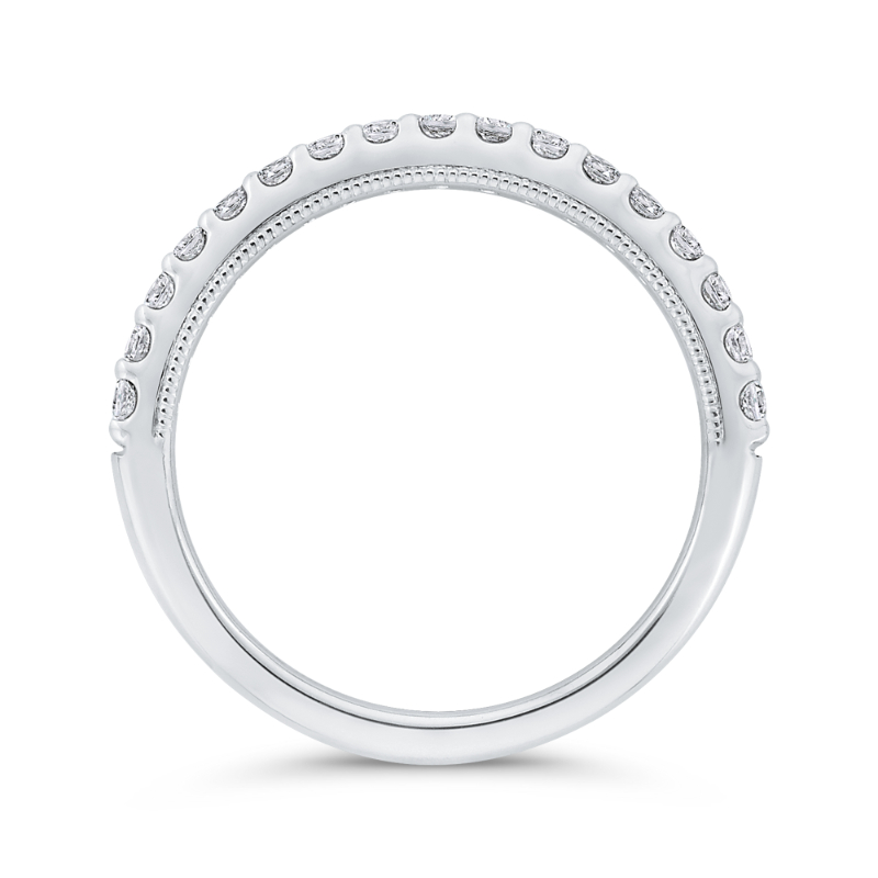 Diamond Wedding Band in 14K White Gold