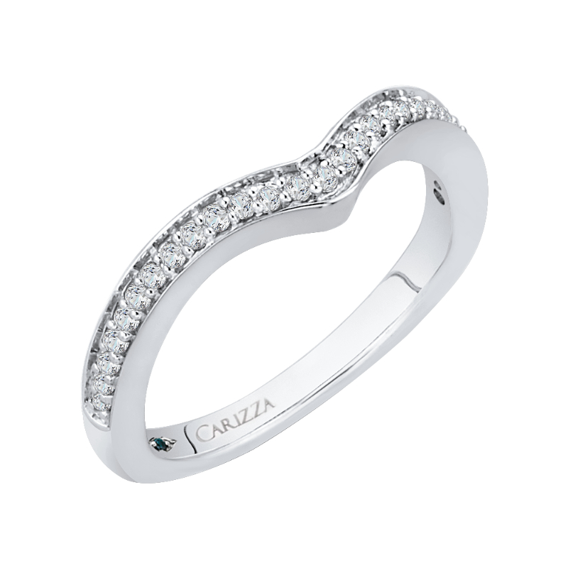 Diamond Wedding Band in 14K White Gold