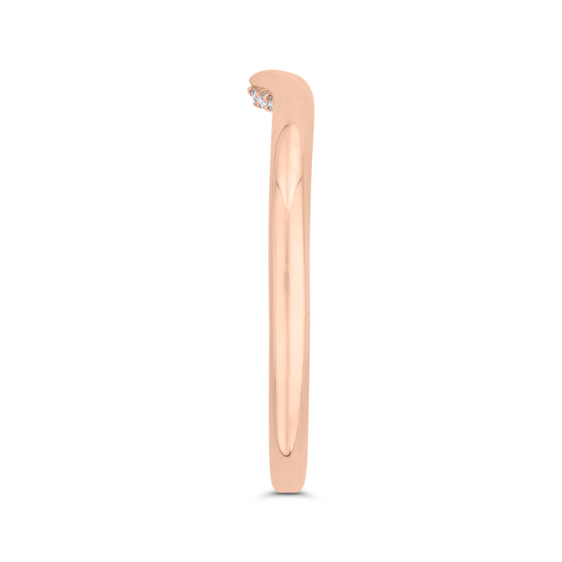 Diamond Wedding Band in 14K Rose Gold