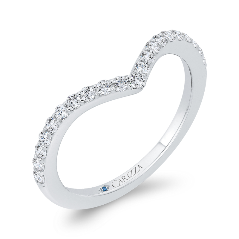 Diamond Wedding Band in 14K White Gold