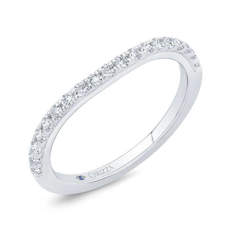 Diamond Wedding Band in 14K White Gold